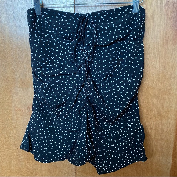 ZARA Draped Polkadot Skirt - Picture 3 of 6